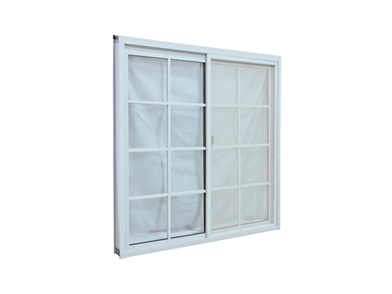 Ventana francesa blanca de aluminio 1.20 x 0.90 mts