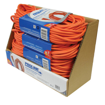 Extensión eléctrica polarizada de 100ft color naranja