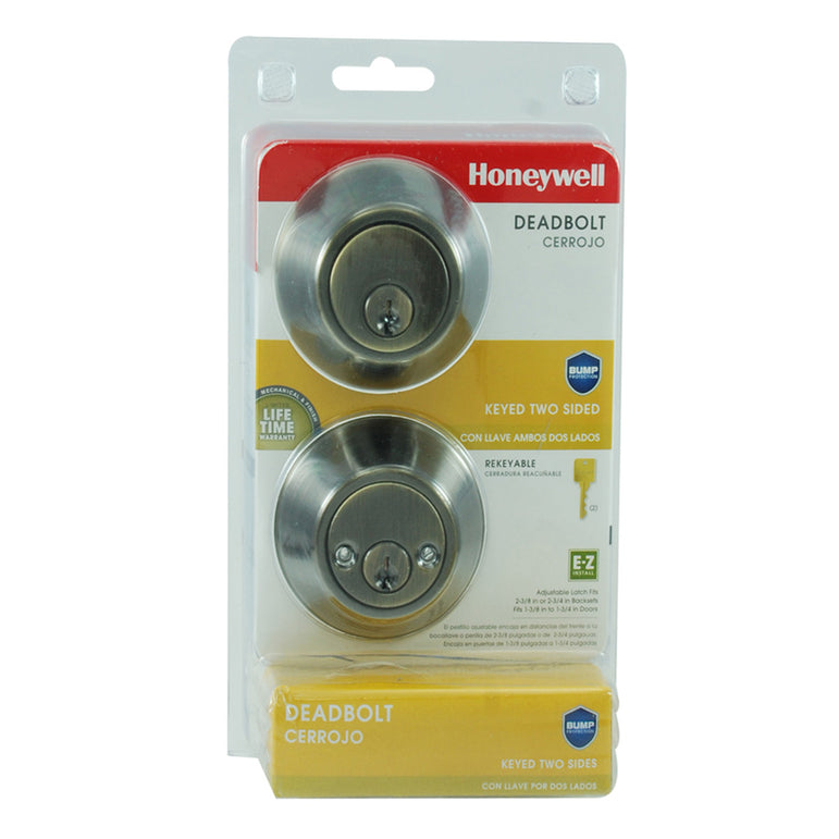 Cerradura de seguridad honeywell con cilindro doble