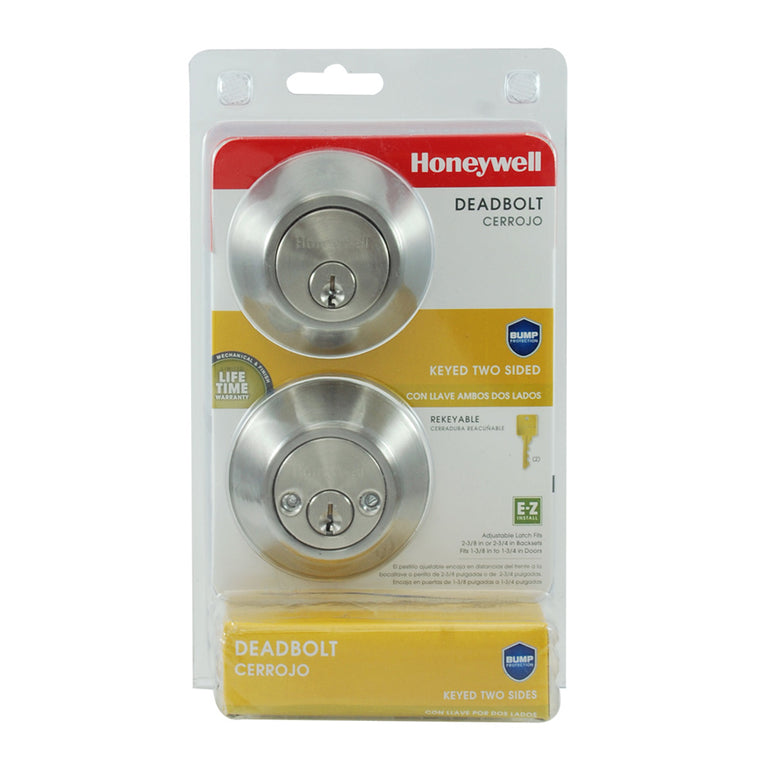 Cerradura de seguridad honeywell con cilindro doble