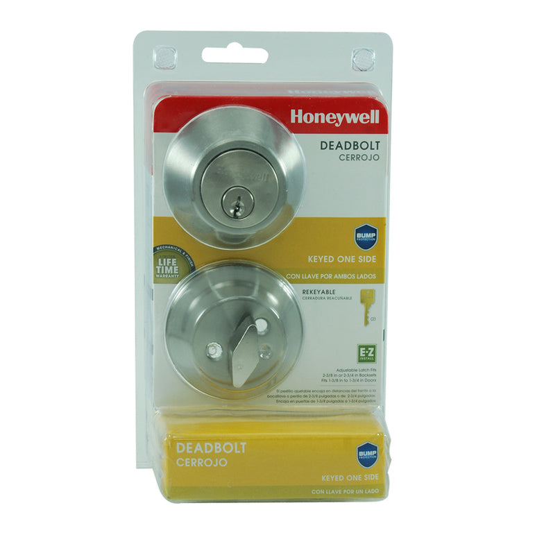 Cerradura de seguridad con cilindro simple honeywell