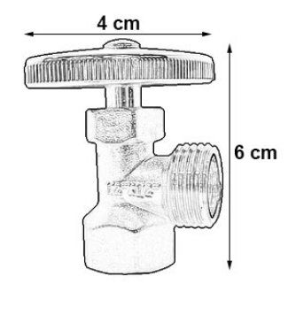 Llave de Angulo de Laton