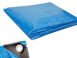 Cubierta azul para carga 12' x 24'