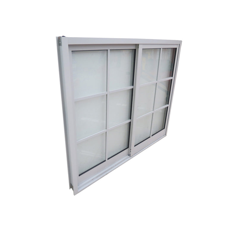 Ventana francesa blanca de pvc de 1 x 1.2 mts