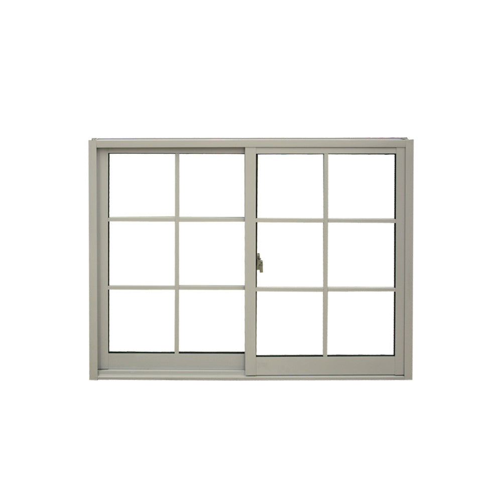 Ventana francesa blanca de aluminio 1 x 1.2 mts