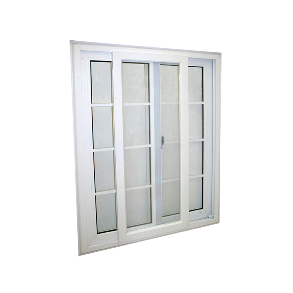 Ventana francesa blanca de pvc de 1.2 x 1.2 mts