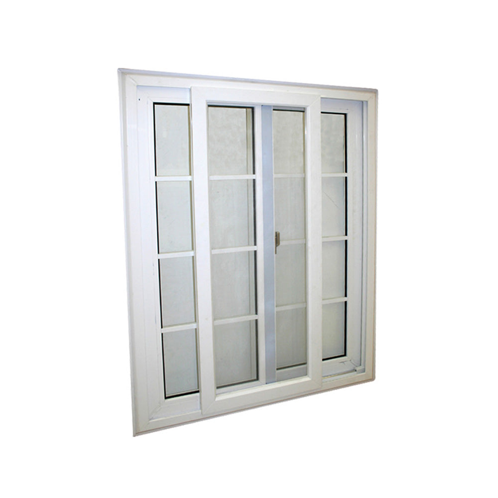 Ventana francesa blanca de pvc de 1.2 x 0.9 mts