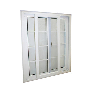 Ventana francesa blanca de pvc de 1.2 x 1 mts