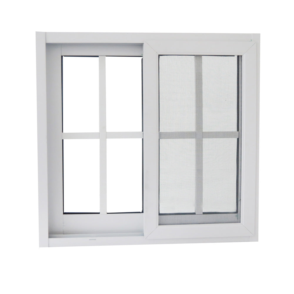 Ventana francesa blanca de pvc de 60 x 60 cm